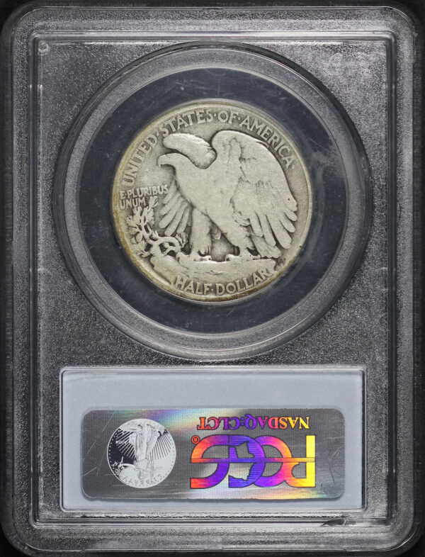 Reverse of this 1921 Walking Liberty Half Dollar PCGS VG-08