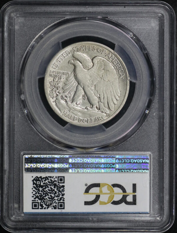 Reverse of this 1921-S Walking Liberty Half Dollar PCGS VF-25