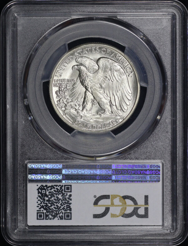 Reverse of this 1941-D Walking Liberty Half Dollar PCGS MS-66 CAC