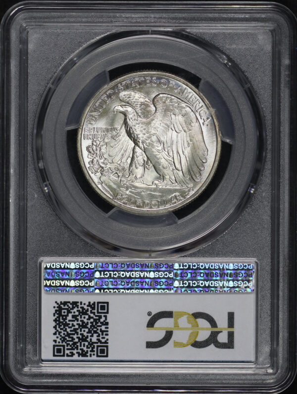 Reverse of this 1941-D Walking Liberty Half Dollar PCGS MS-66+
