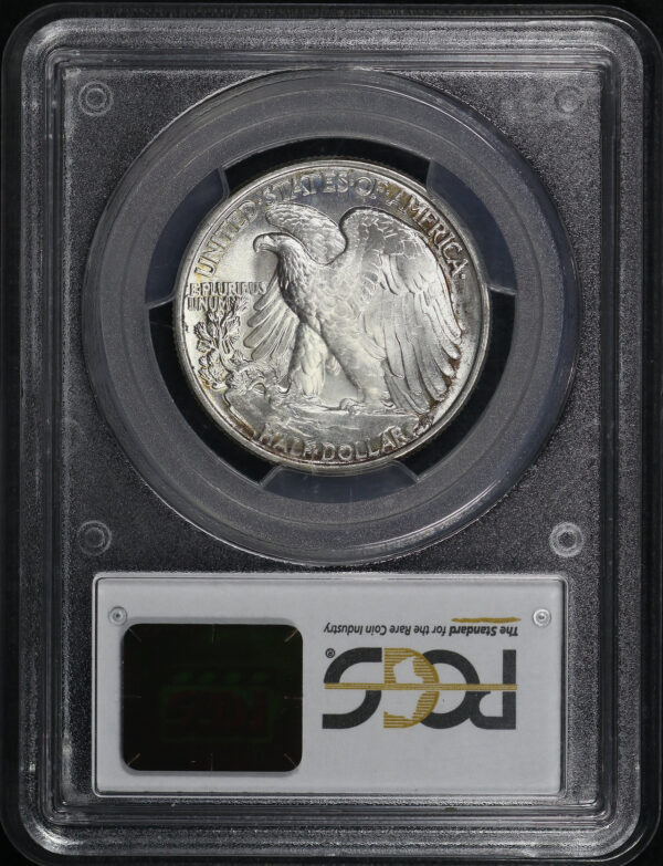 Reverse of this 1943 Walking Liberty Half Dollar PCGS MS-67 CAC