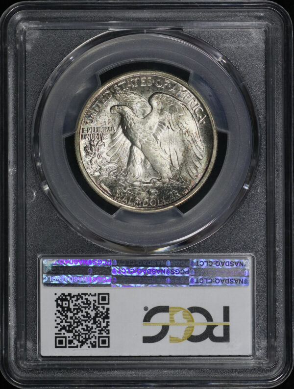 Reverse of this 1945-S Walking Liberty Half Dollar PCGS MS-67