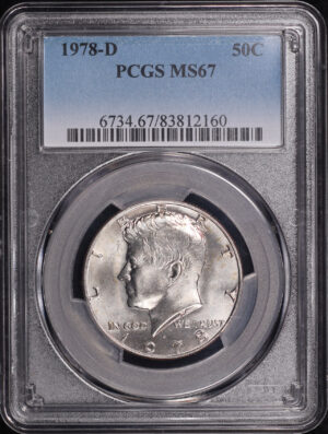 Obverse of this 1978-D Kennedy Half Dollar PCGS MS-67