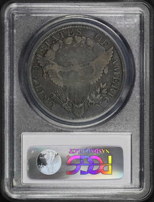 Reverse of this 1799 Draped Bust Dollar PCGS F-15