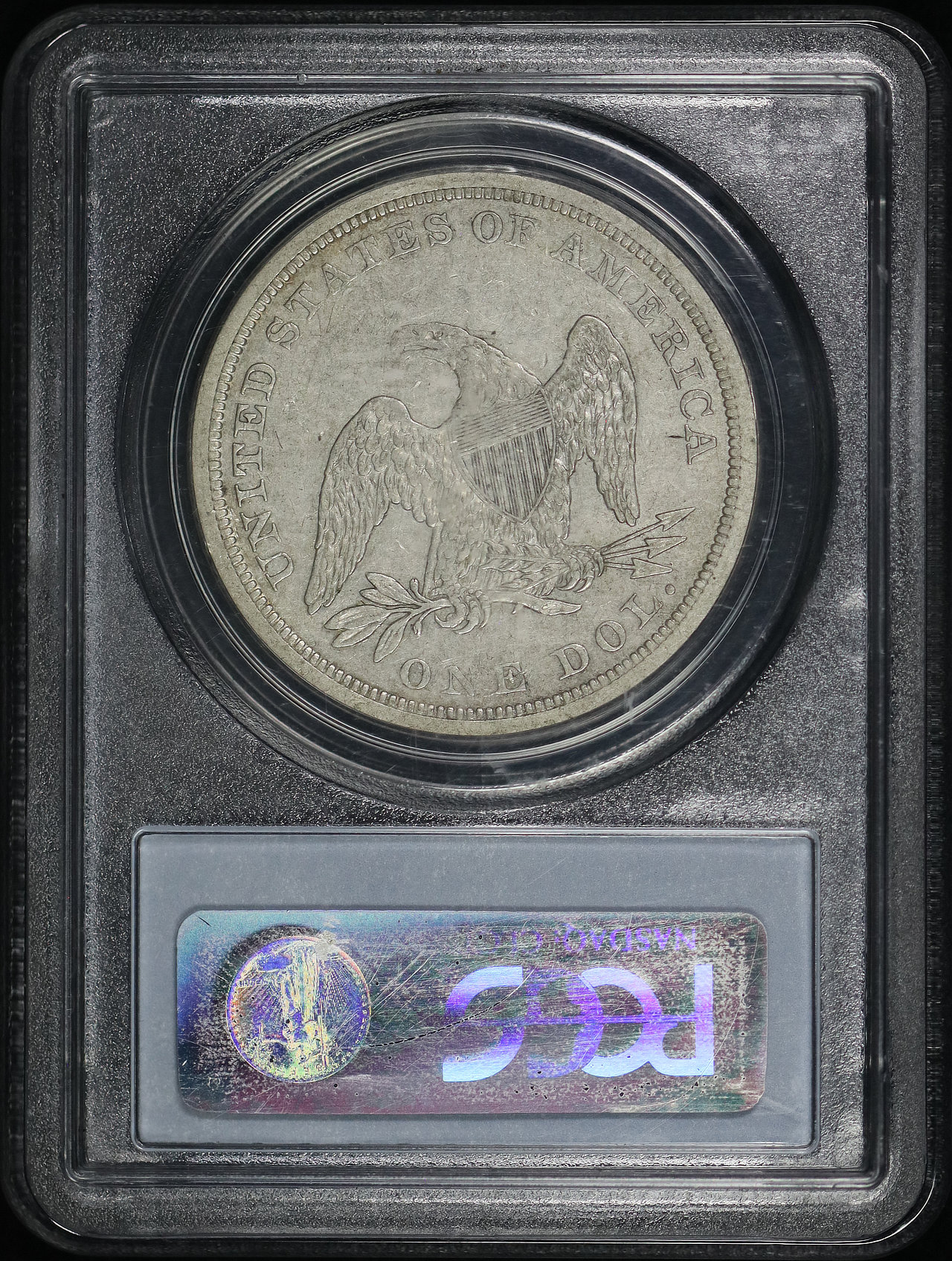 Reverse of this 1840 Liberty Seated Dollar PCGS VF-35