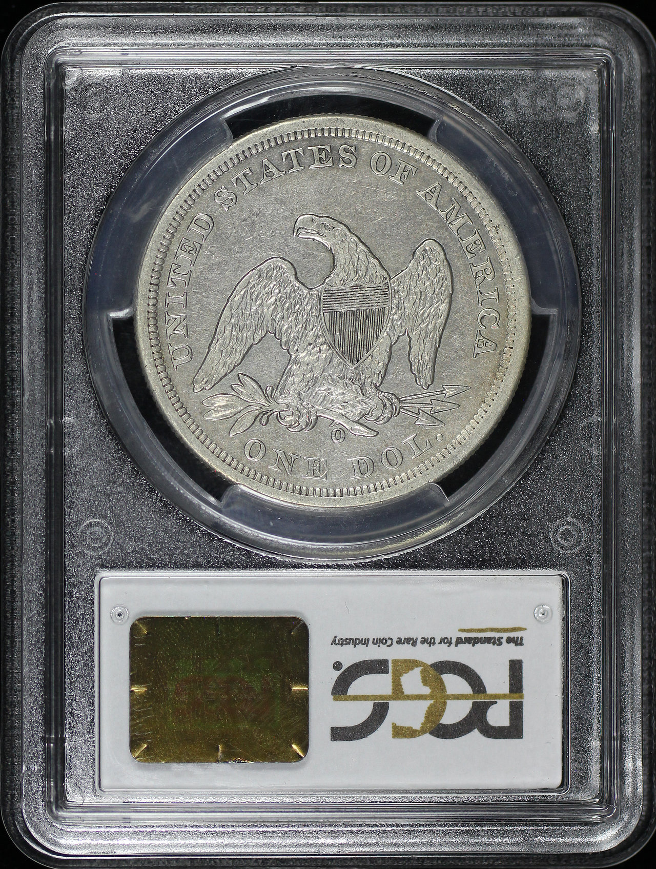 Reverse of this 1859-O Liberty Seated Dollar PCGS XF-40