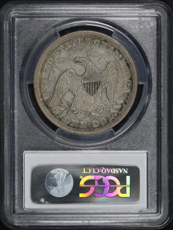 Reverse of this 1870 Liberty Seated Dollar PCGS VF-35