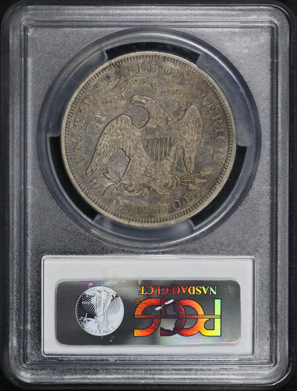Reverse of this 1870-CC Liberty Seated Dollar PCGS XF-40