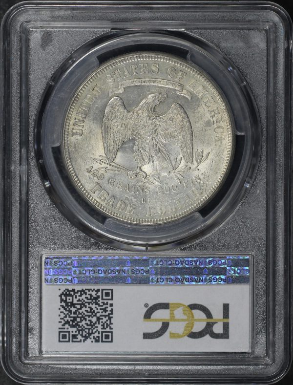 Reverse of this 1876-CC Trade Dollar PCGS MS-62