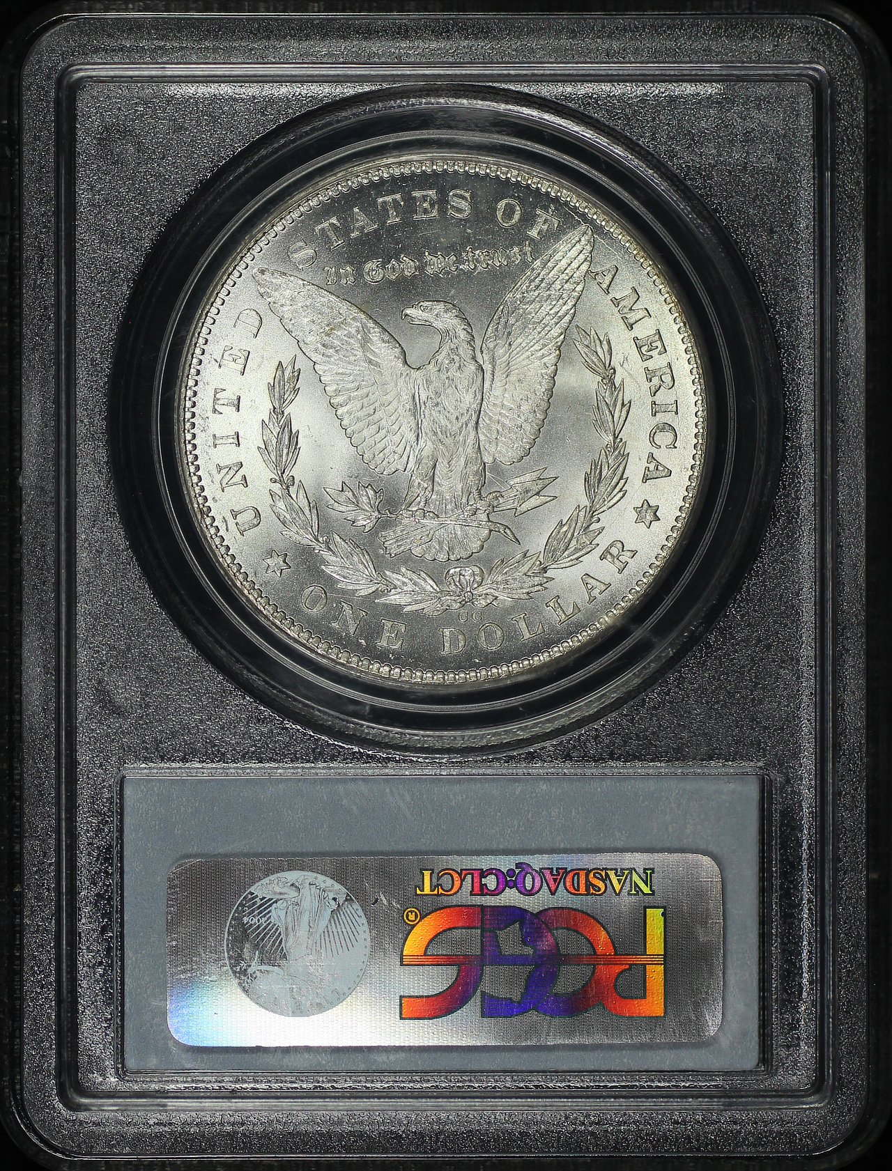 Reverse of this 1878-CC Morgan Dollar PCGS MS-65 Green