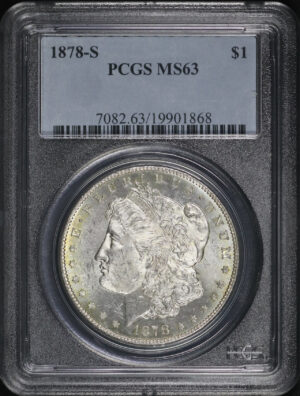 Obverse of this 1878-S Morgan Dollar PCGS MS-63