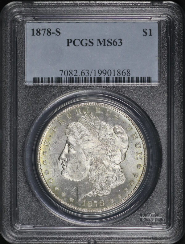 Obverse of this 1878-S Morgan Dollar PCGS MS-63