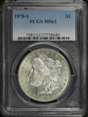 Obverse of this 1878-S Morgan Dollar PCGS MS-63