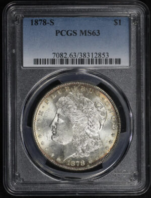 Obverse of this 1878-S Morgan Dollar PCGS MS-63