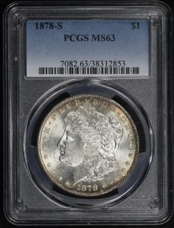 Obverse of this 1878-S Morgan Dollar PCGS MS-63