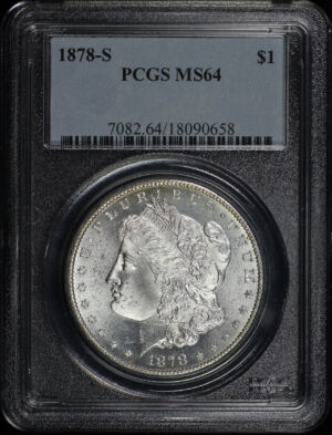 Obverse of this 1878-S Morgan Dollar PCGS MS-64