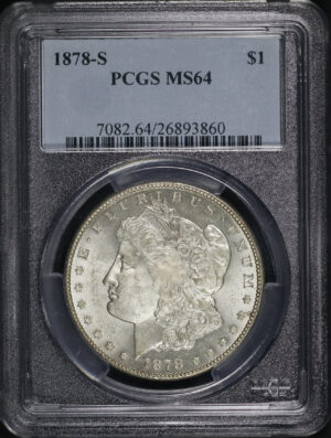 Obverse of this 1878-S Morgan Dollar PCGS MS-64