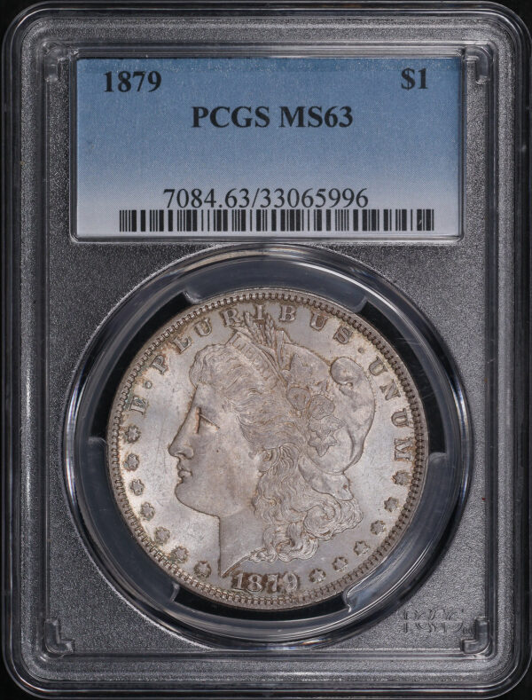 Obverse of this 1879 Morgan Dollar PCGS MS-63
