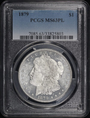 Obverse of this 1879 Morgan Dollar PCGS MS-63 PL