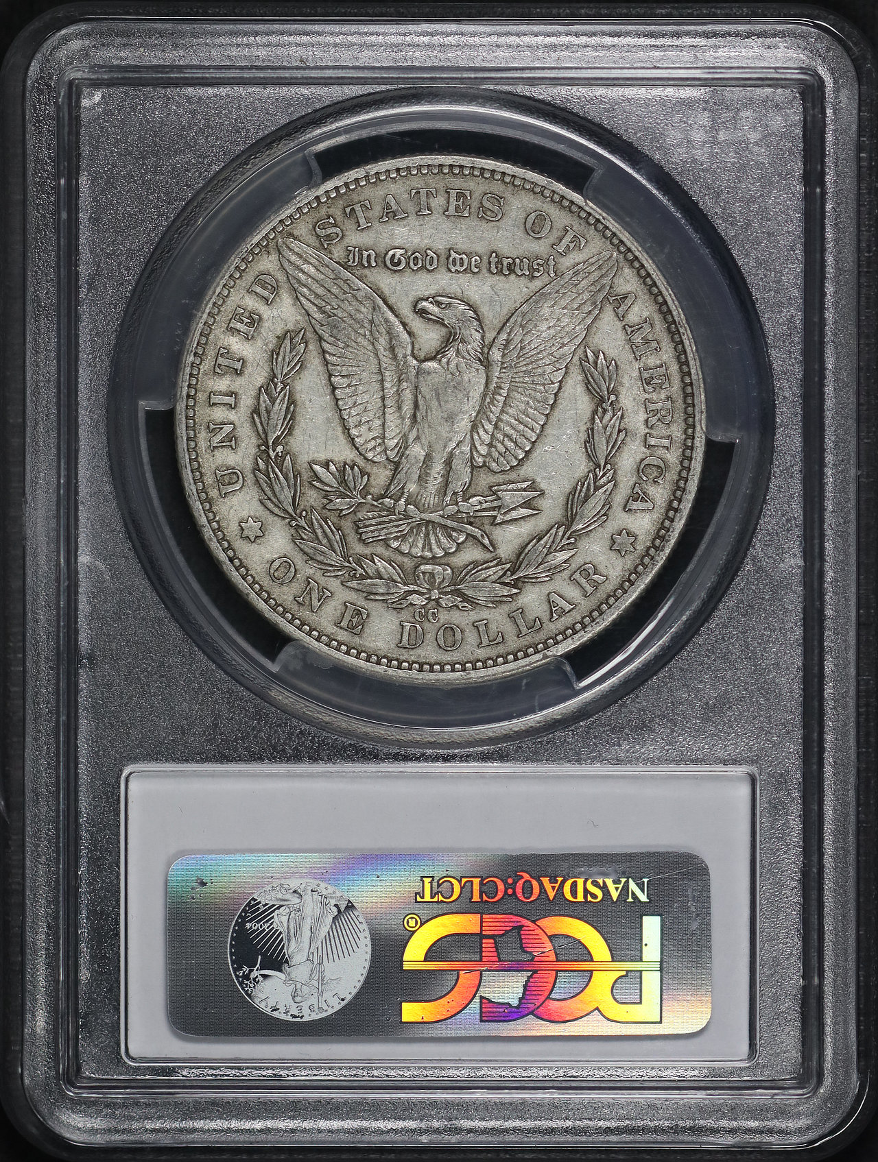 Reverse of this 1879-CC Morgan Dollar PCGS XF-45