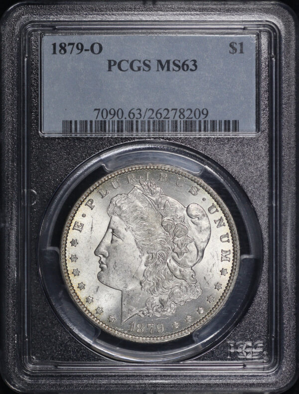 Obverse of this 1879-O Morgan Dollar PCGS MS-63