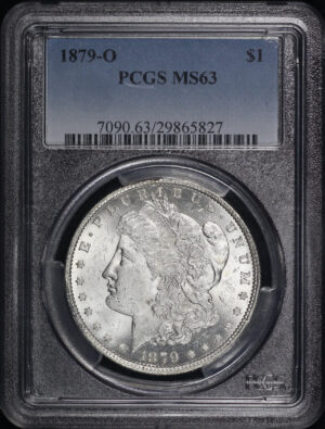 Obverse of this 1879-O Morgan Dollar PCGS MS-63