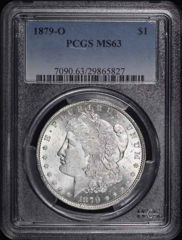 Obverse of this 1879-O Morgan Dollar PCGS MS-63