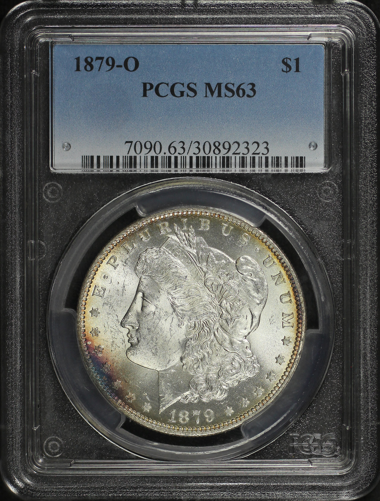 Obverse of this 1879-O Morgan Dollar PCGS MS-63