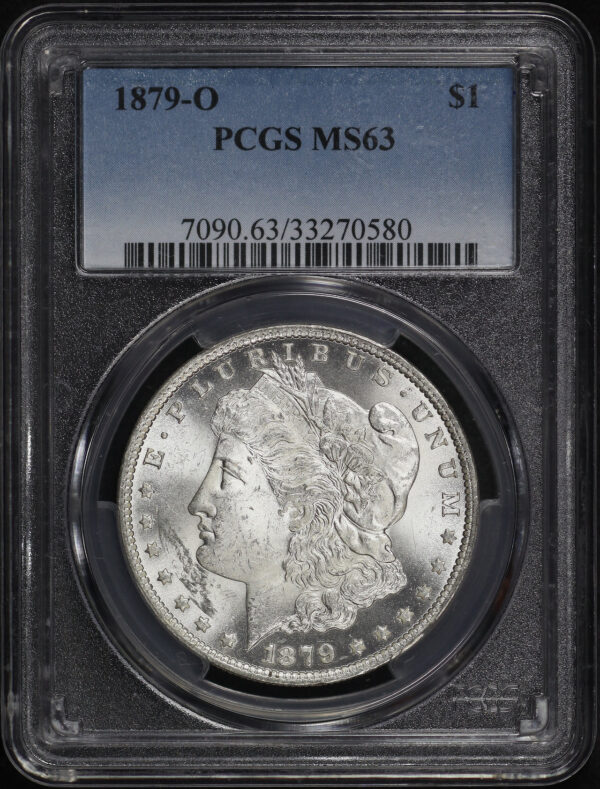 Obverse of this 1879-O Morgan Dollar PCGS MS-63