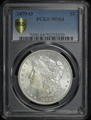 Obverse of this 1879-O Morgan Dollar PCGS MS-64