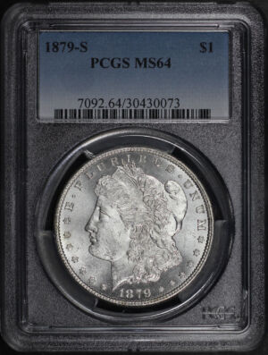 Obverse of this 1879-S Morgan Dollar PCGS MS-64
