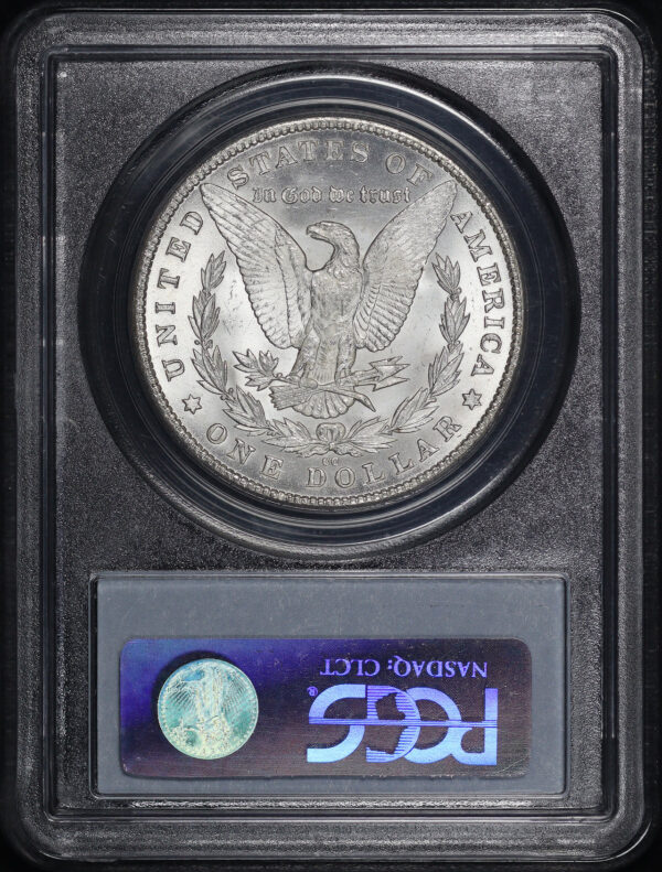 Reverse of this 1880-CC Morgan Dollar PCGS MS-64+ CAC