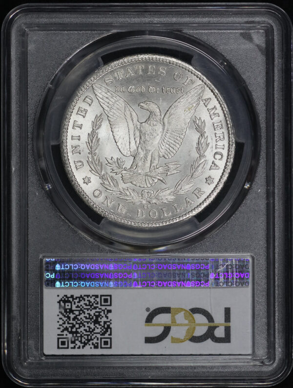 Reverse of this 1880-CC Morgan Dollar PCGS MS-65