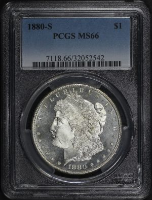 Obverse of this 1880-S Morgan Dollar PCGS MS-66