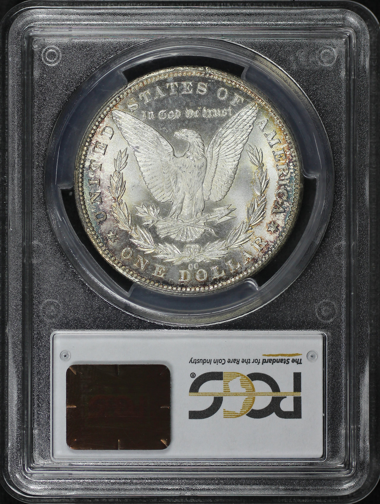 Reverse of this 1881-CC Morgan Dollar PCGS MS-64+