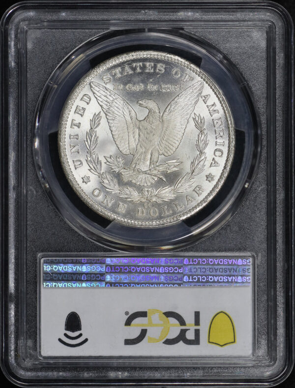 Reverse of this 1881-CC Morgan Dollar PCGS MS-67+ CAC