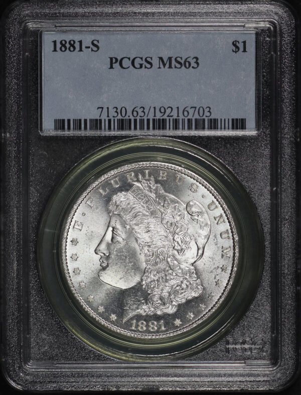 Obverse of this 1881-S Morgan Dollar PCGS MS-63