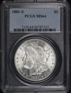 Obverse of this 1881-S Morgan Dollar PCGS MS-64
