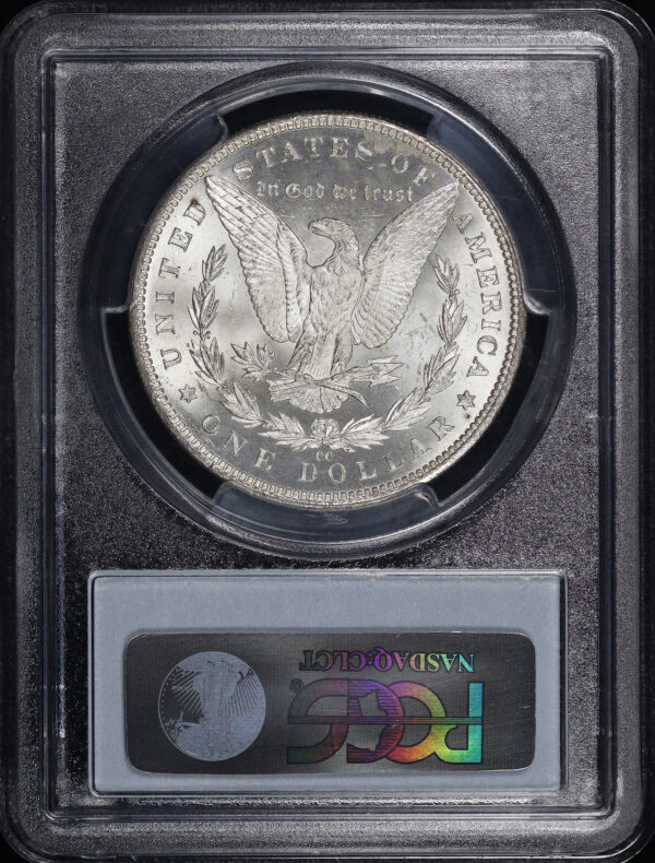 Reverse of this 1882-CC Morgan Dollar PCGS MS-63