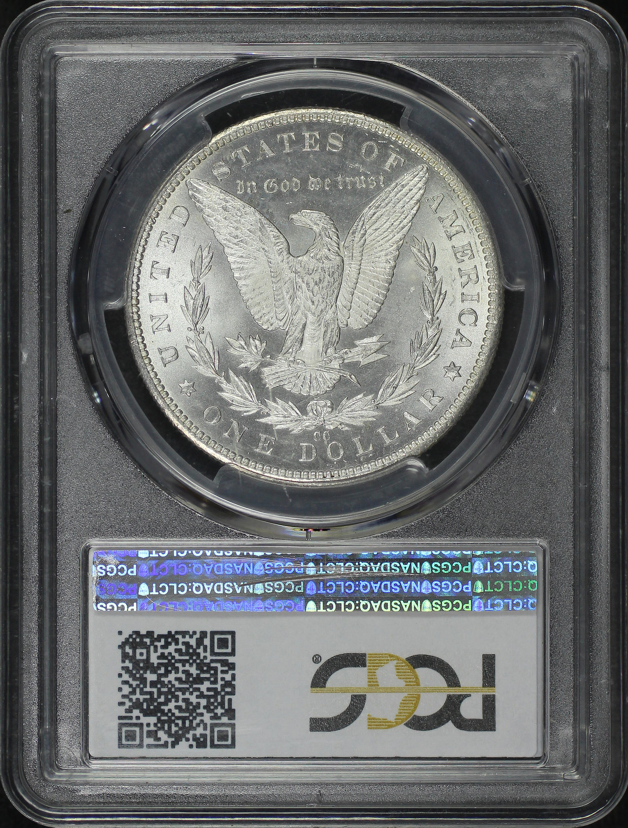 Reverse of this 1882-CC Morgan Dollar PCGS MS-64
