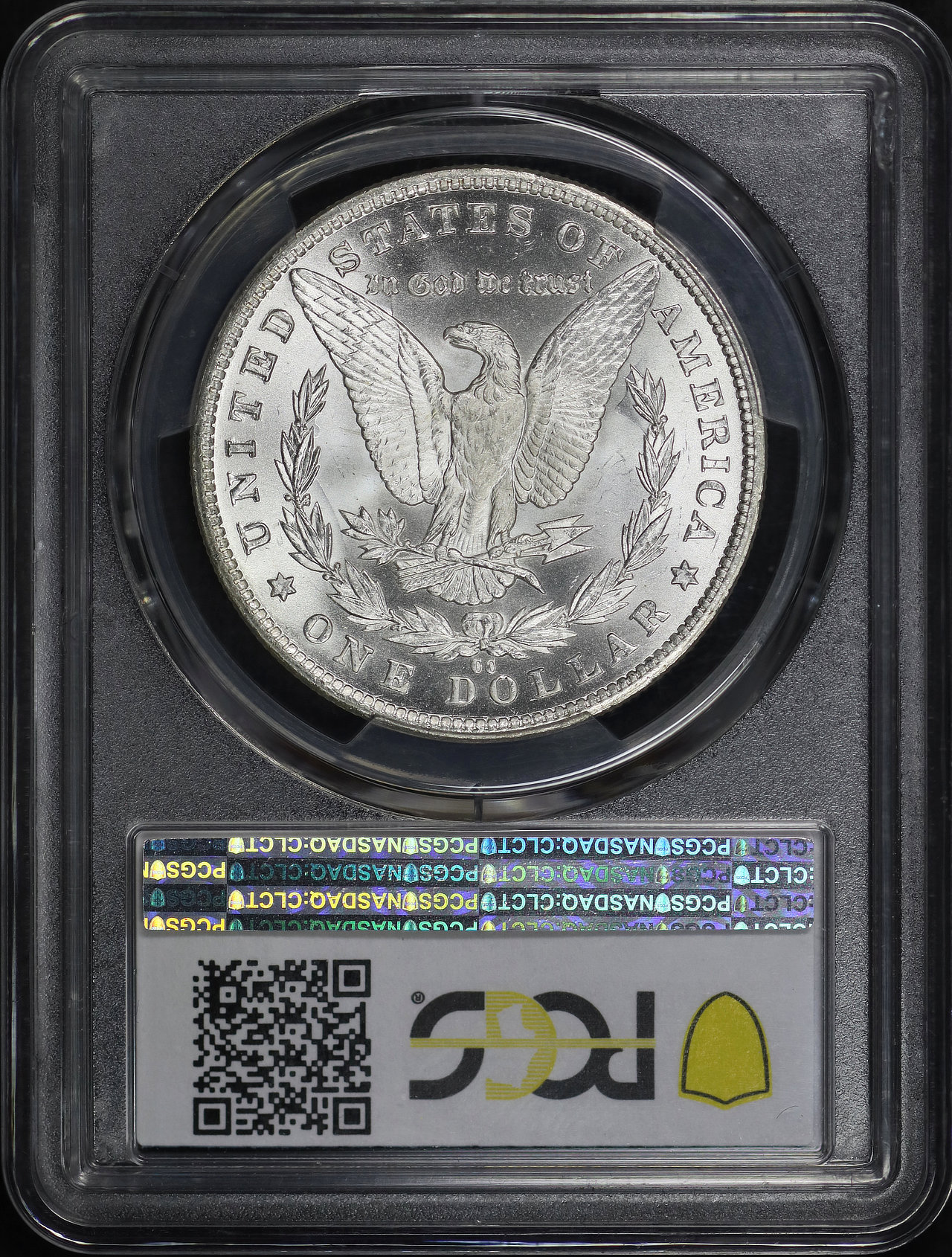 Reverse of this 1882-CC Morgan Dollar PCGS MS-67+ CAC Wurt I
