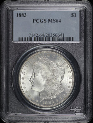 Obverse of this 1883 Morgan Dollar PCGS MS-64