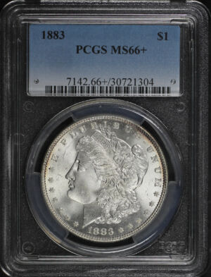 Obverse of this 1883 Morgan Dollar PCGS MS-66+