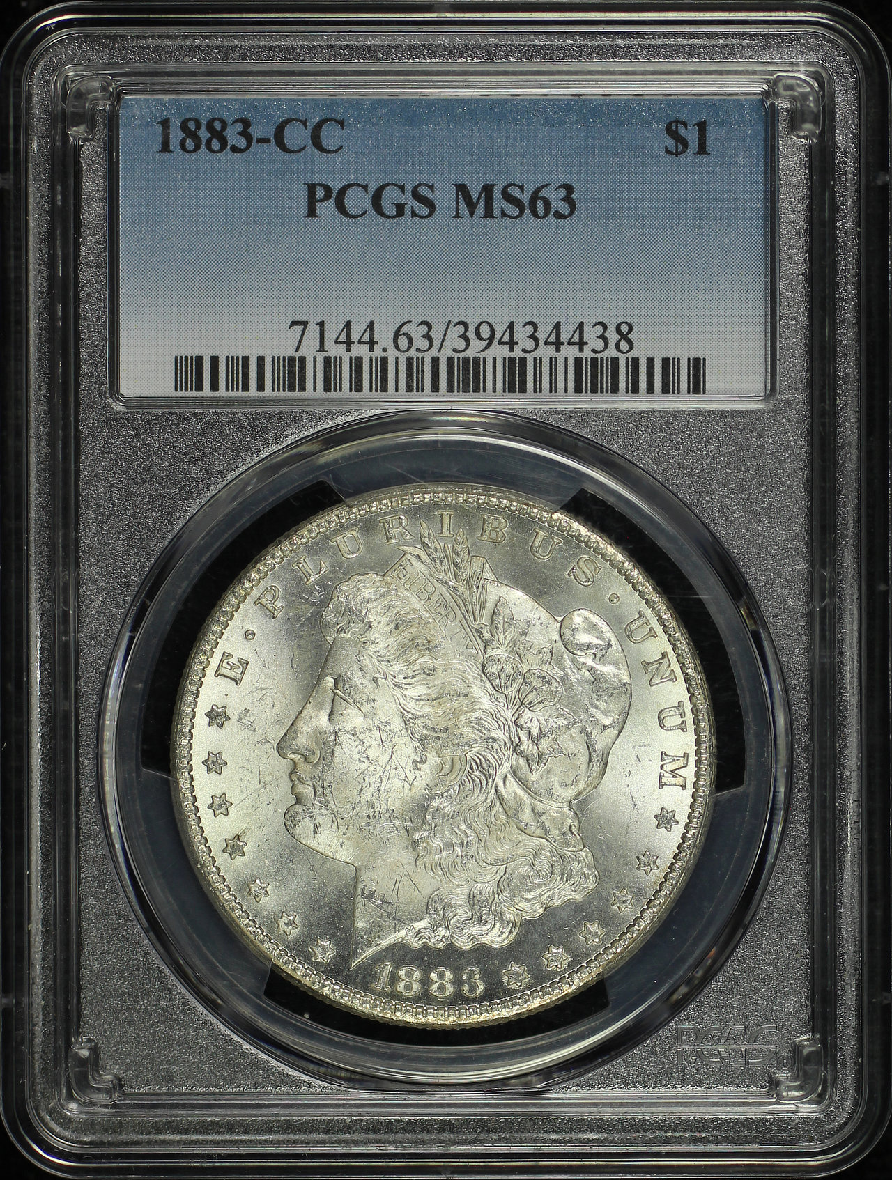 Obverse of this 1883-CC Morgan Dollar PCGS MS-63