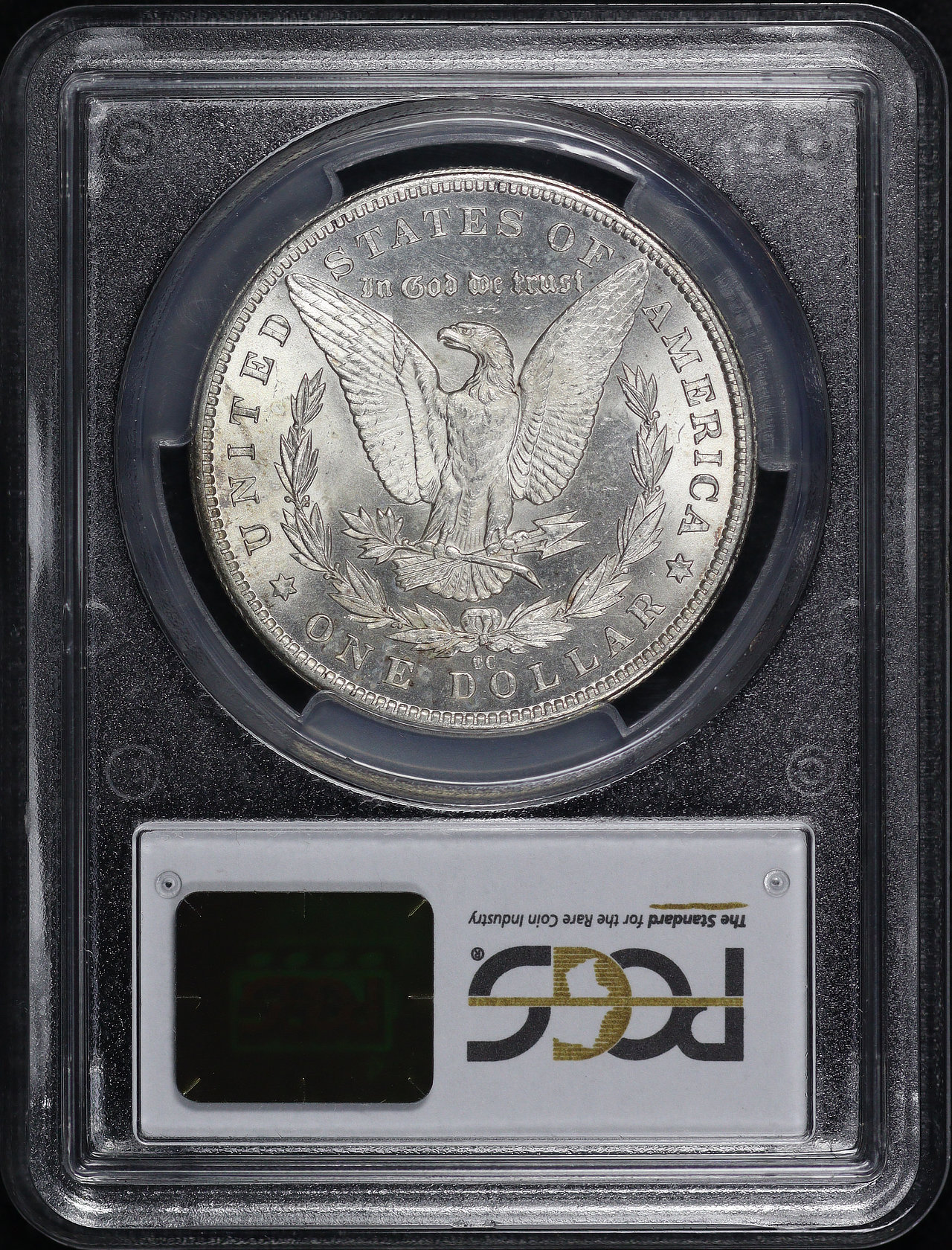 Reverse of this 1883-CC Morgan Dollar PCGS MS-64