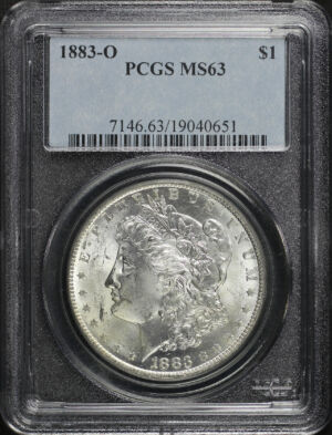 Obverse of this 1883-O Morgan Dollar PCGS MS-63