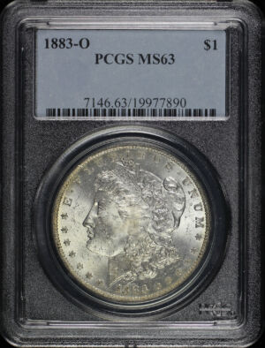 Obverse of this 1883-O Morgan Dollar PCGS MS-63