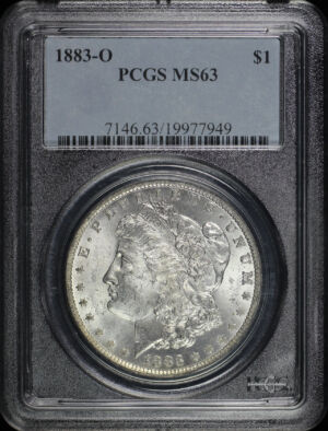 Obverse of this 1883-O Morgan Dollar PCGS MS-63