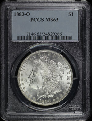 Obverse of this 1883-O Morgan Dollar PCGS MS-63