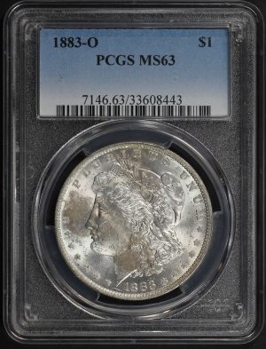 Obverse of this 1883-O Morgan Dollar PCGS MS-63